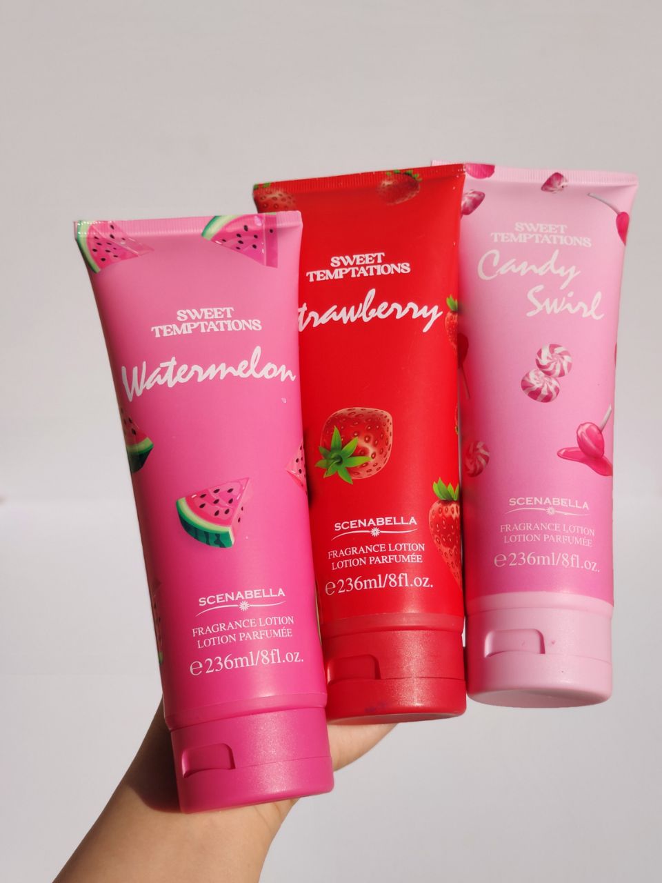 Scenabella Lotion parfumée. Lait de corps gourmand aux vanilla chocolat . 236ml